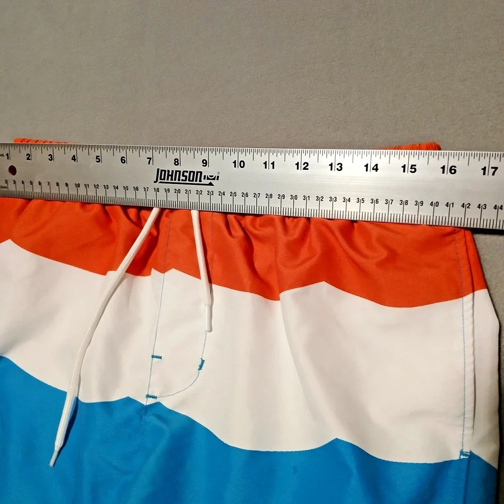 Sol Angeles Men's Popsicle Color Block Drawstring Swim‎ Shorts Size M